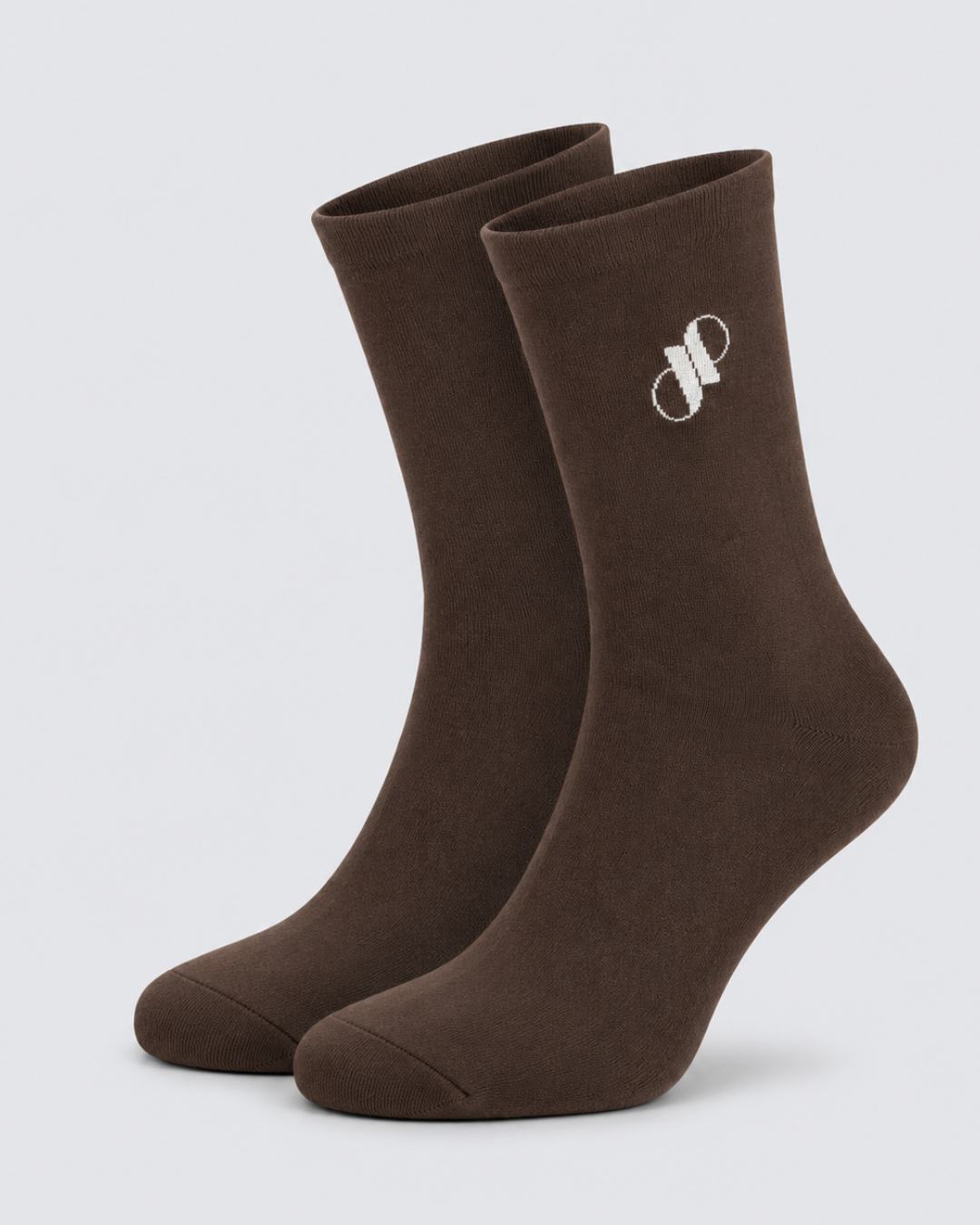 Pure Premium Long Socks In Dark Brown