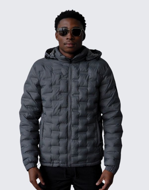 Pure Premium Flight Jacket In Grey For Men