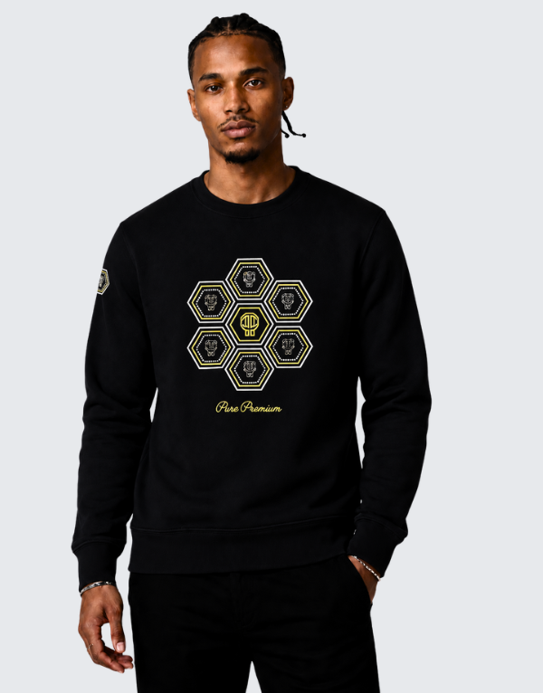 Pure Premium Colmena Sweater Black