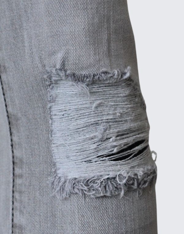 Pure Premium Diablo Jeans In Light Grey For Men