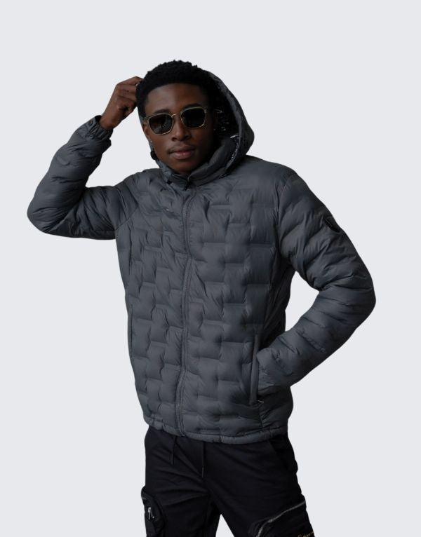 Pure Premium Flight Jacket In Grey For Men