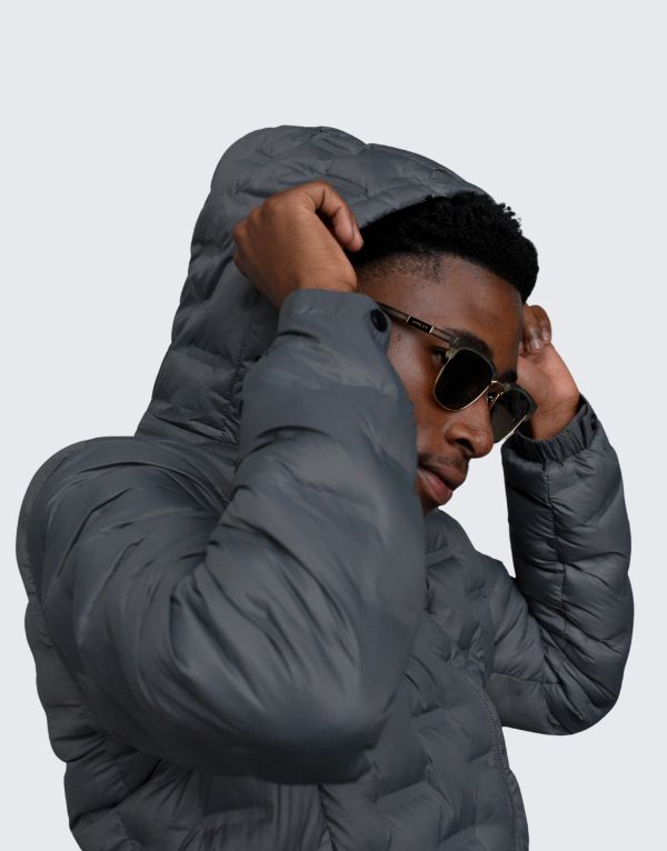 Pure Premium Flight Jacket In Grey For Men