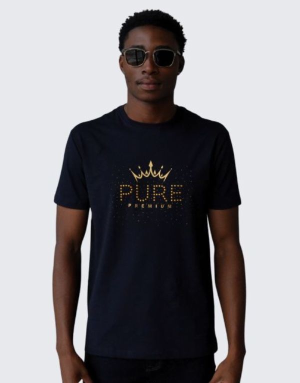 Pure Premium Galaxian T-Shirt In Navy Men