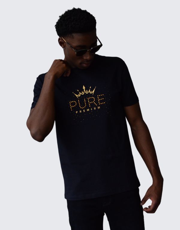 Pure Premium Galaxian T-Shirt In Navy Men