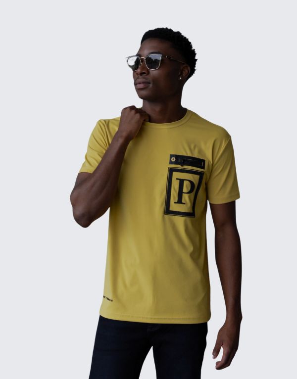 Pure Premium Gubio T-Shirt In Yellow For Men