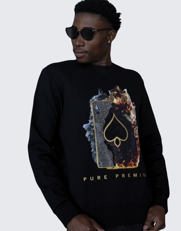 Pure Premium Pino Sweater In Black Men