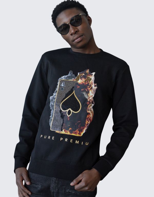 Pure Premium Pino Sweater In Black Men