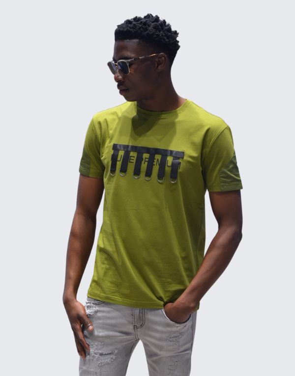 Pure Premium Strapin T-Shirt In Olive Men