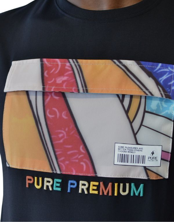 Pure Premium Vincint T-Shirt In Black