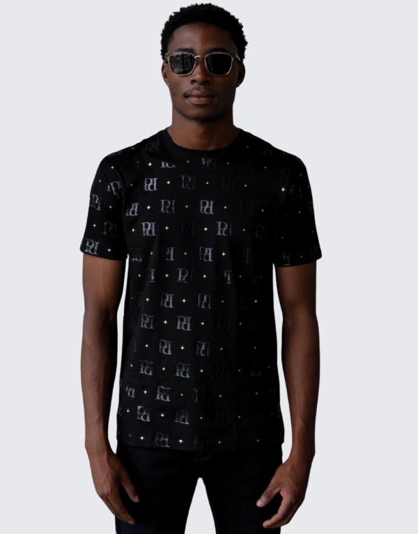 Pure Premium Spika T-Shirt In Black For Men