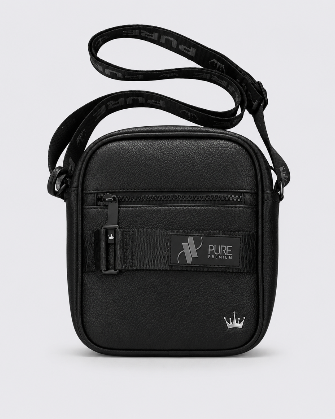 Pure Premium Large Crossbody Bag In Black  Men