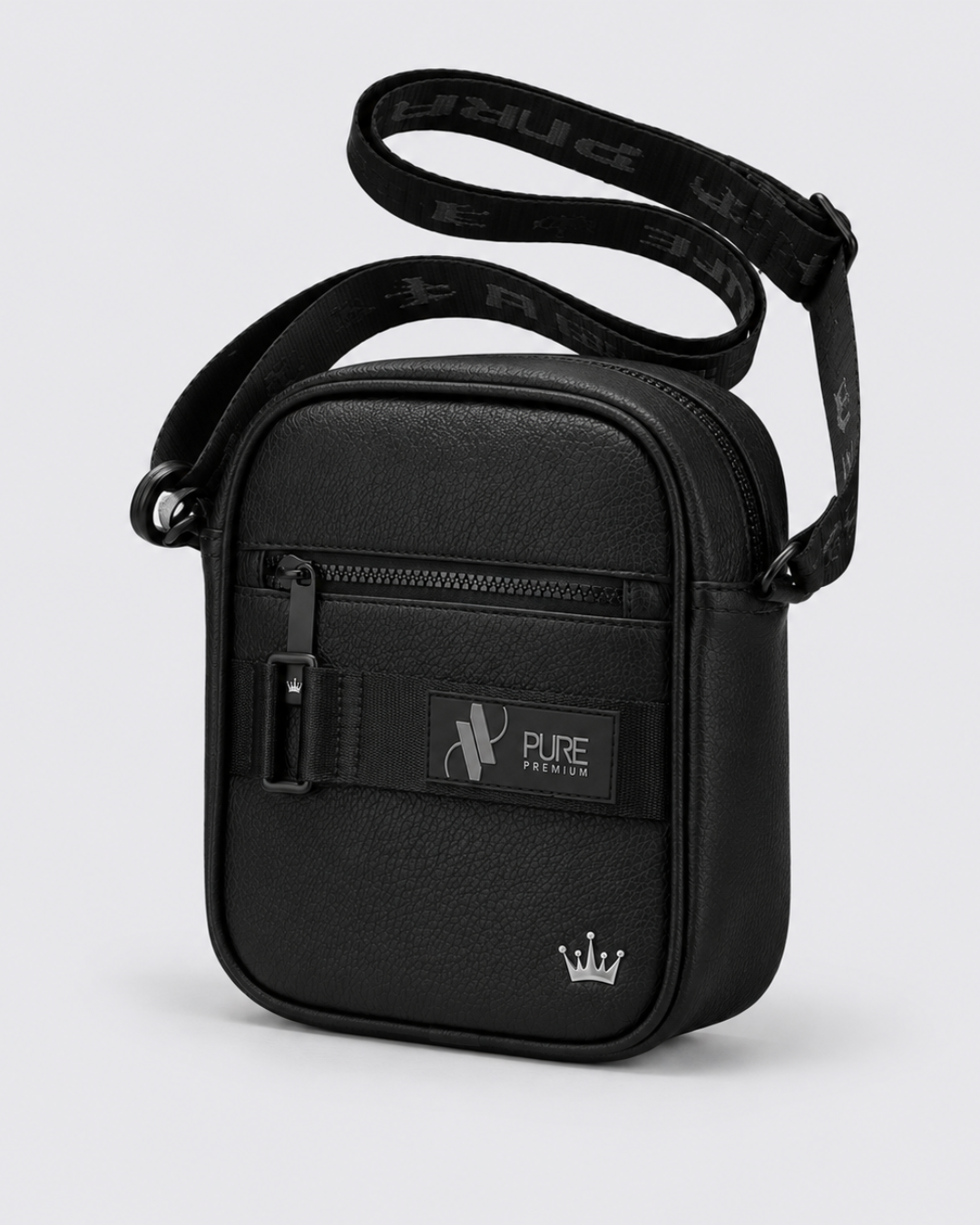 Pure Premium Large Crossbody Bag In Black  Men