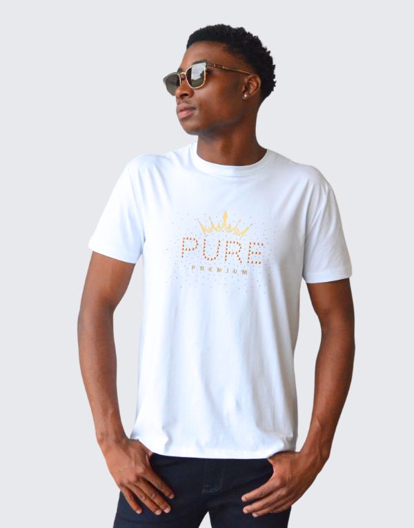 Pure Premium Galaxian T-Shirt In White Men