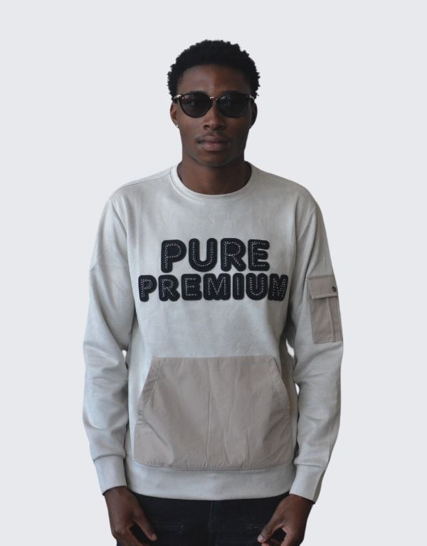 Pure Premium Trevigio Sweater In Stone Men