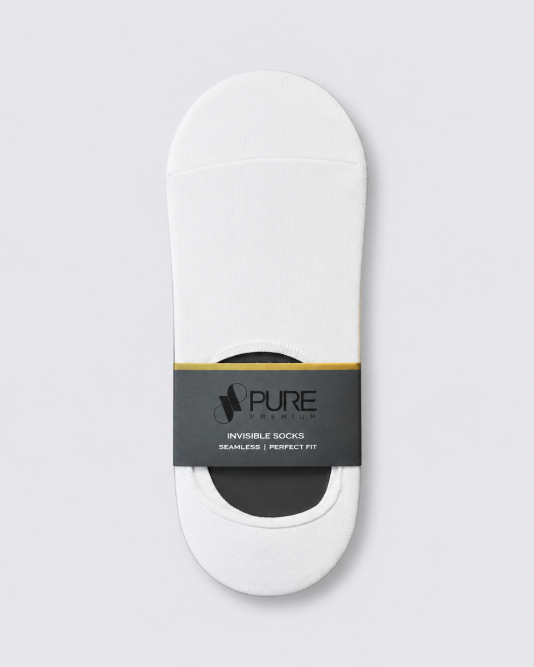 Pure Premium Secret Socks In White