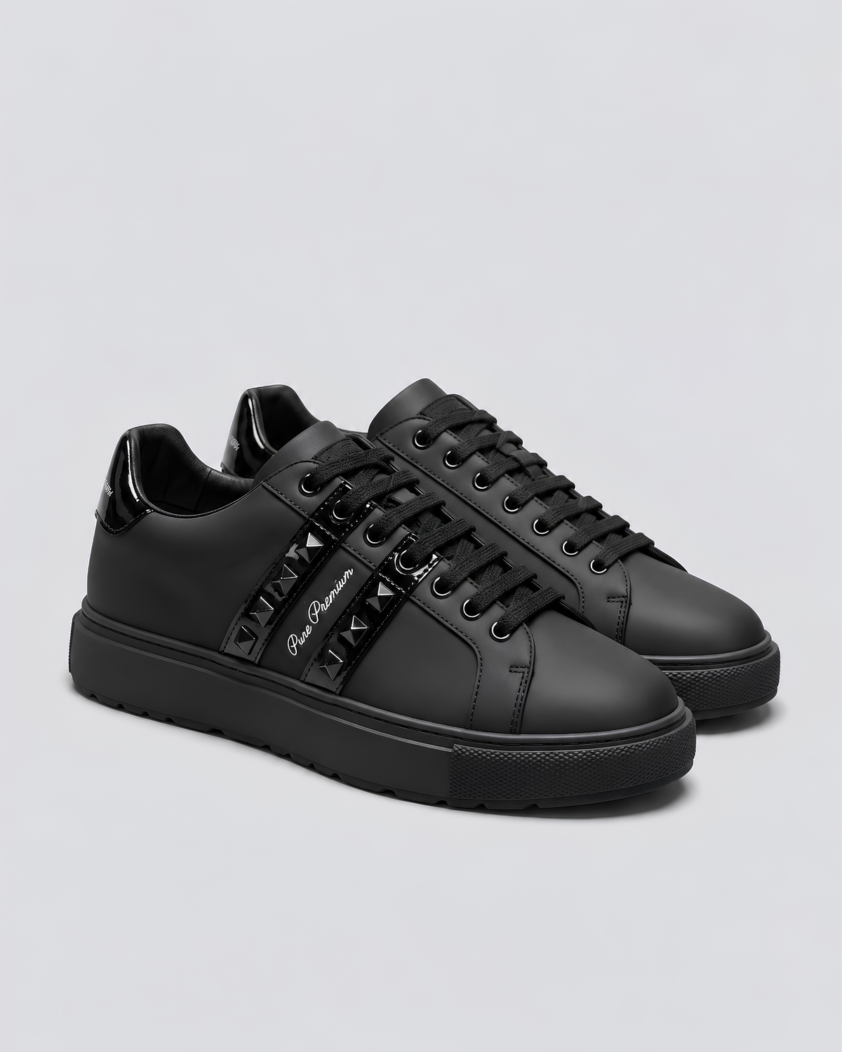 Pure Premium Cuoio Sneaker Black