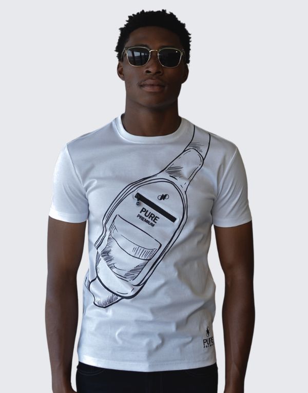 Pure Premium Sling T-Shirt In White