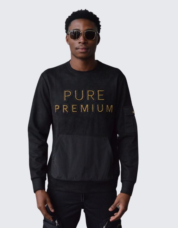 Pure Premium Trevigio Sweater In Black Men