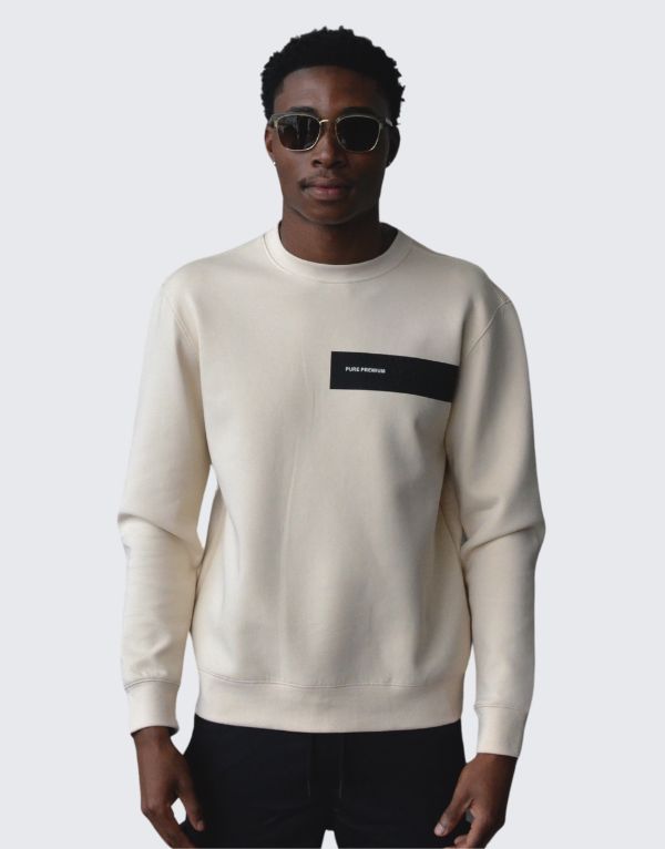 Pure Premium Delgat Sweater In Ecru  Men