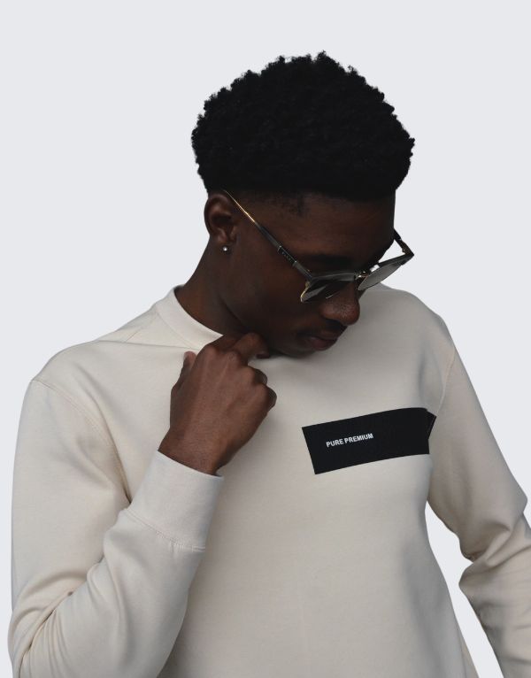 Pure Premium Delgat Sweater In Ecru  Men
