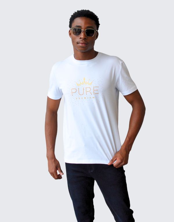 Pure Premium Galaxian T-Shirt In White Men