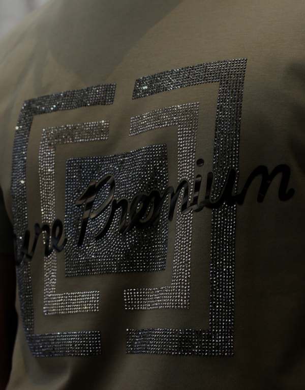 Pure Premium Grazie T-Shirt In Military Men