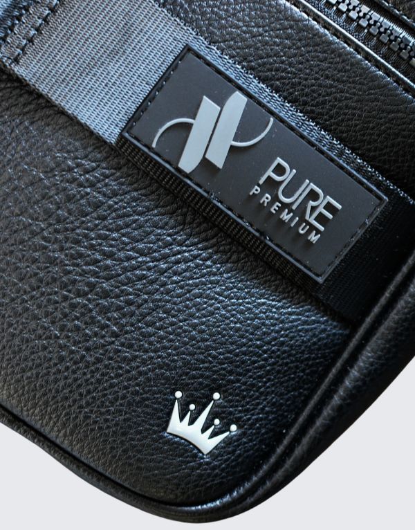 Pure Premium Large Crossbody Bag In Black  Men