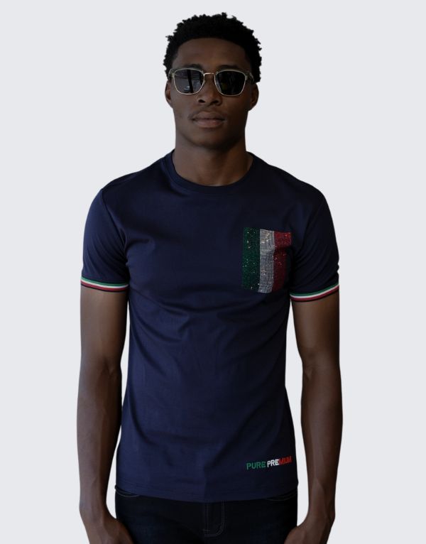 Pure Premium Sicily T-Shirt In Navy  Men