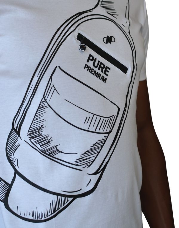 Pure Premium Sling T-Shirt In White