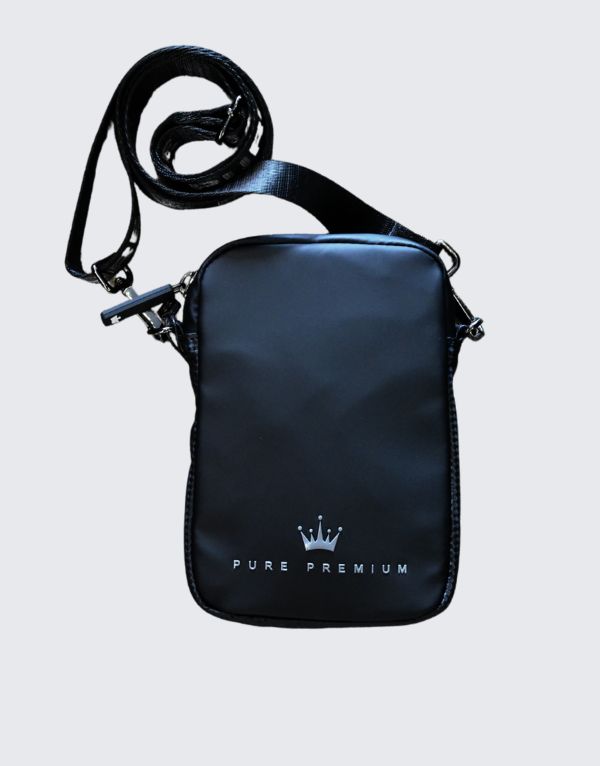 Pure Premium Small Crossbody Bag In Black  Men