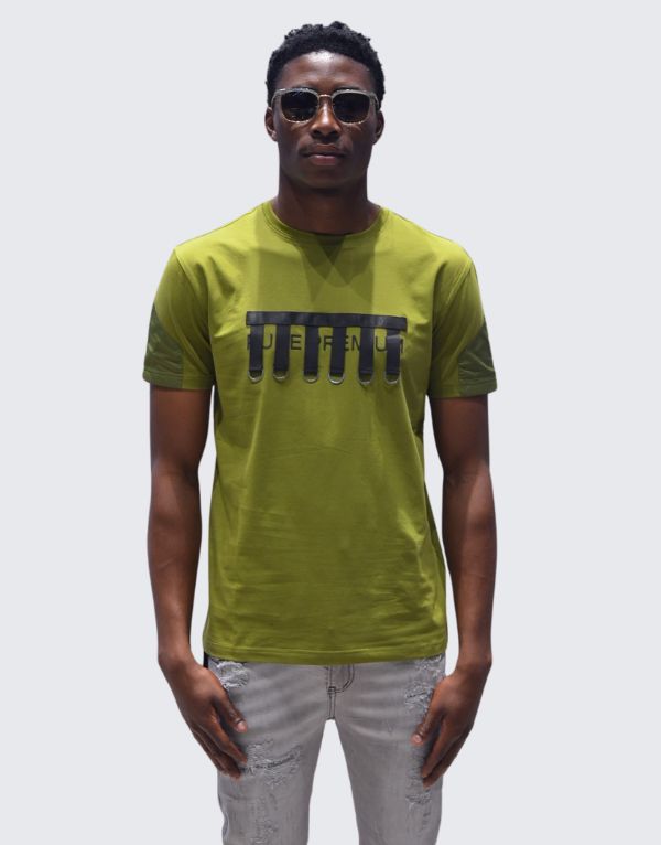 Pure Premium Strapin T-Shirt In Olive Men