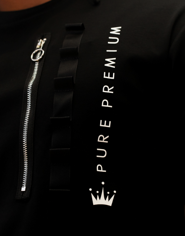 Pure Premium Taglio B T-Shirt In Black Men