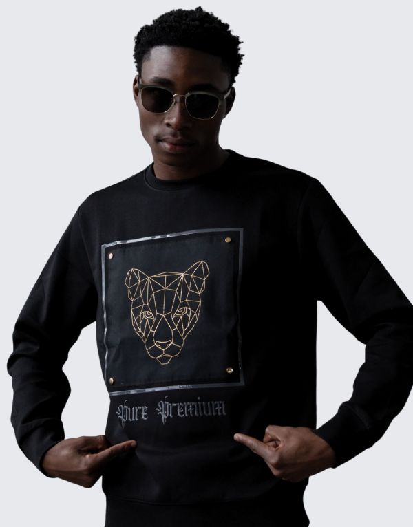 Pure Premium Tortano Sweater In Black Men