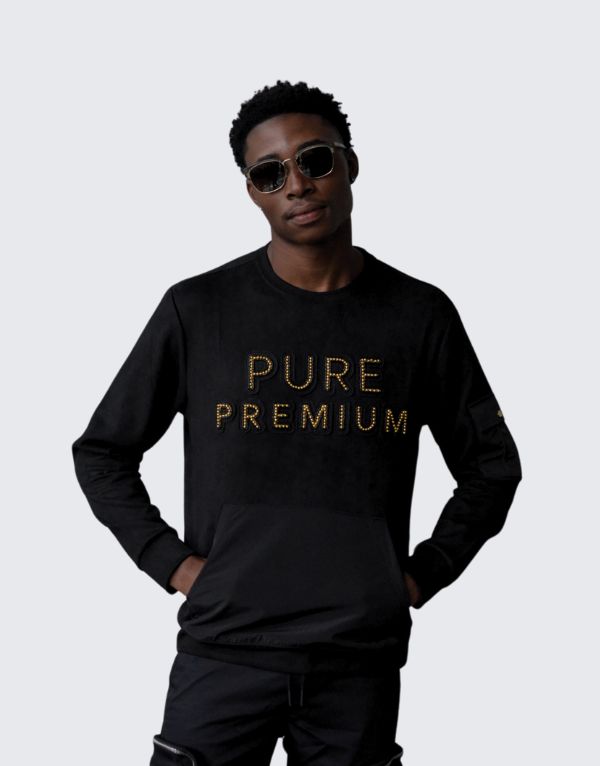 Pure Premium Trevigio Sweater In Black Men