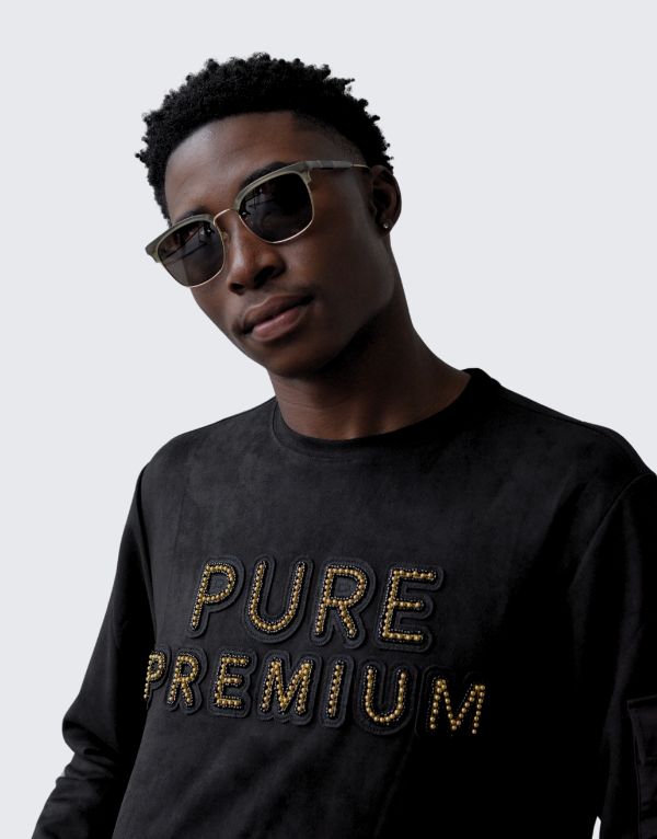 Pure Premium Trevigio Sweater In Black Men