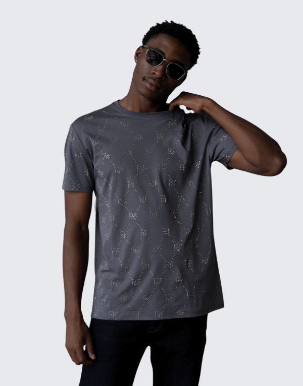 Pure Premium Vega T-Shirt In Grey For Men